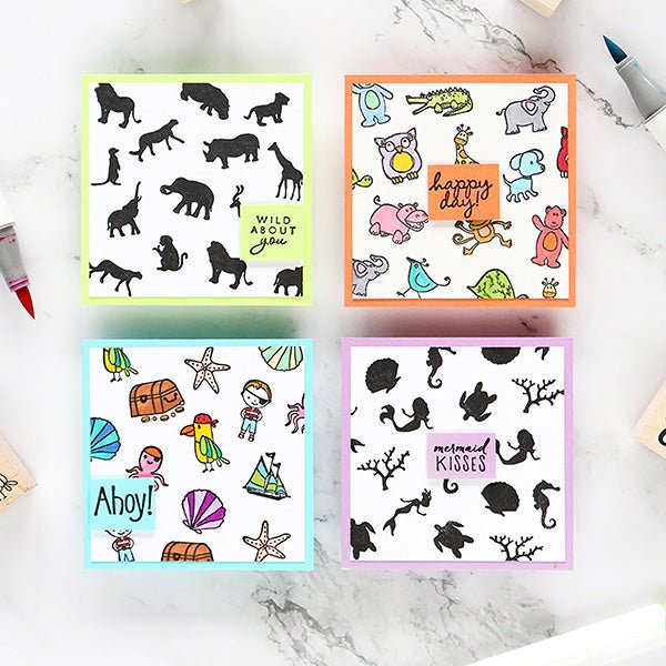 Lunchbox Notes with Ink 'n' Stamp Sets - Hero Arts