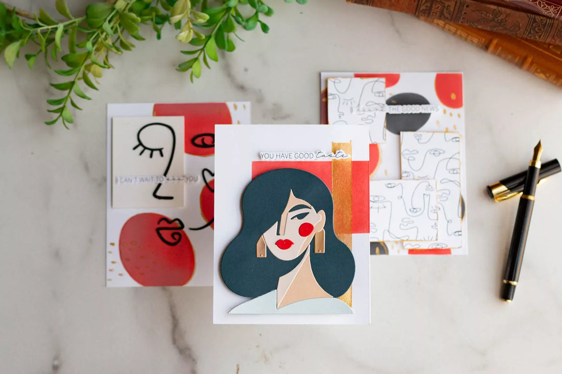 Modern Abstract Cardmaking with the All My Senses Collection by Jaycee Gaspar