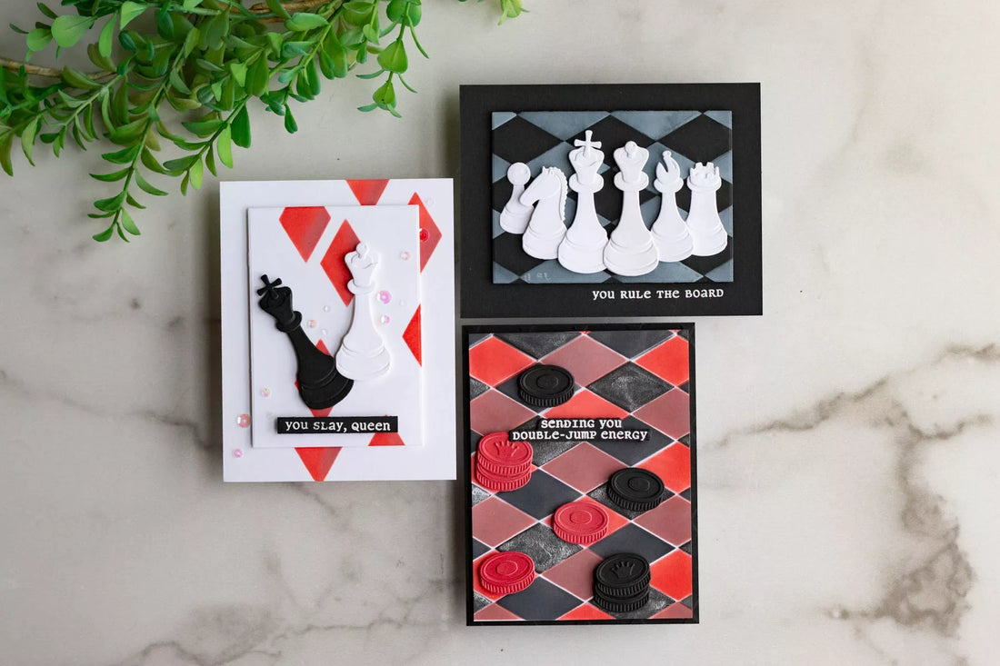3 Creative Card Ideas Using the Checkmate Collection | Chess & Checkers Cardmaking Tutorial