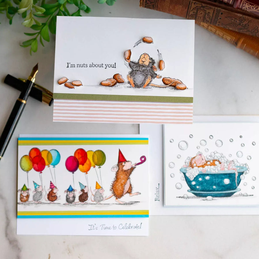 How to Build a Dimensional Scene with House-Mouse Stamps