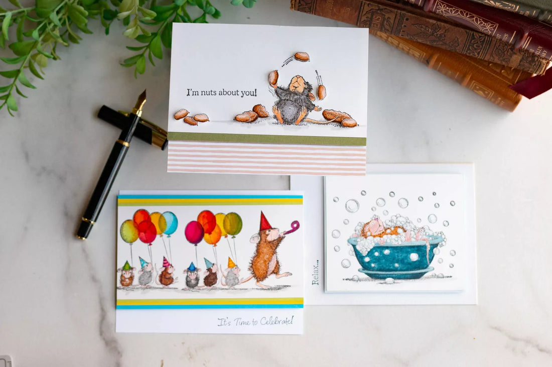 How to Build a Dimensional Scene with House-Mouse Stamps