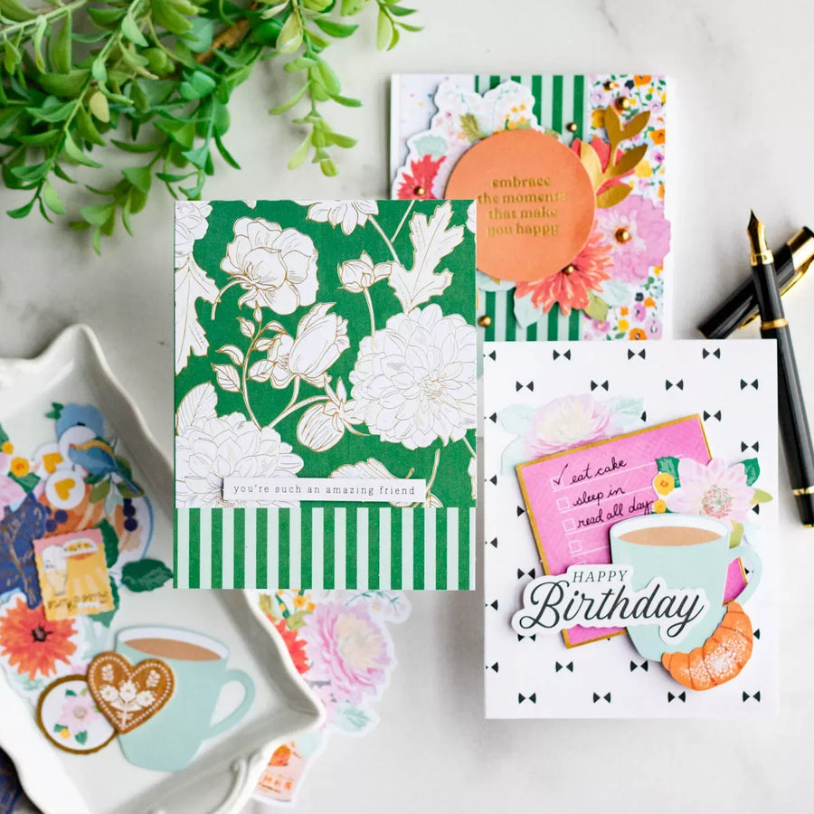 Bright & Happy Card Making with Rosie’s Studio Breakfast in Bed | 3 Card Ideas