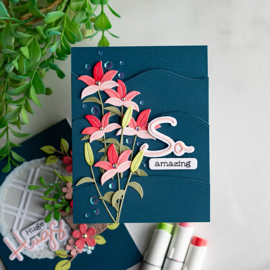 Stargazer Floral Card Tutorial with Layered Dies | Step-by-Step Guide