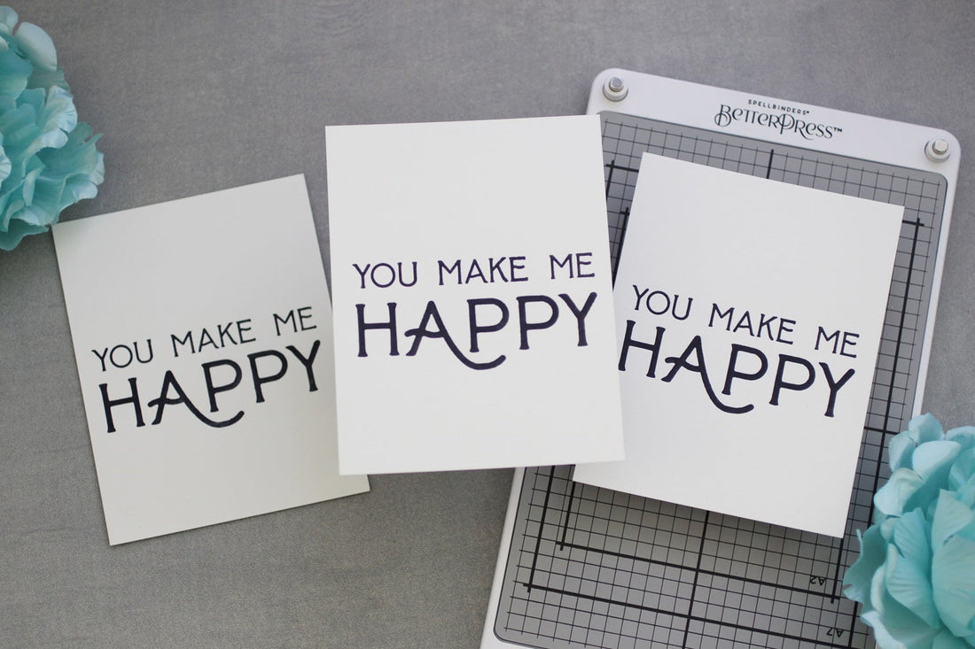 Betterpress-ing on Different Types of Cardstock