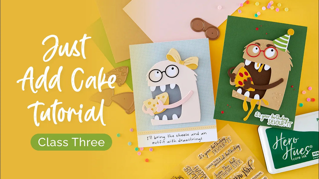 Chompster Birthday Cards: Creative Cardmaking Ideas with the Just Add Cake Kit
