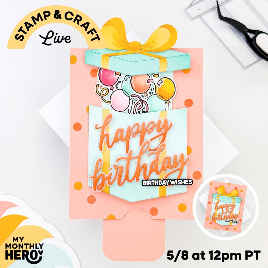 interactive present birthday card