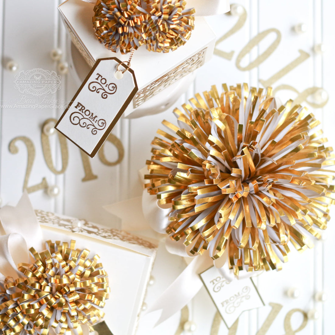 Luxe Gifts with Easy to Make Pom Pom Embellishment