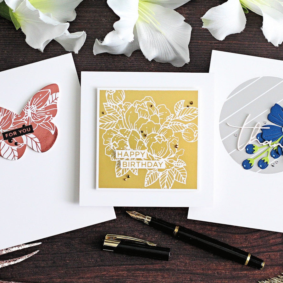 Reverse Foiling Ideas with Michelle Short and Essential Glimmer Solid Shapes Collection
