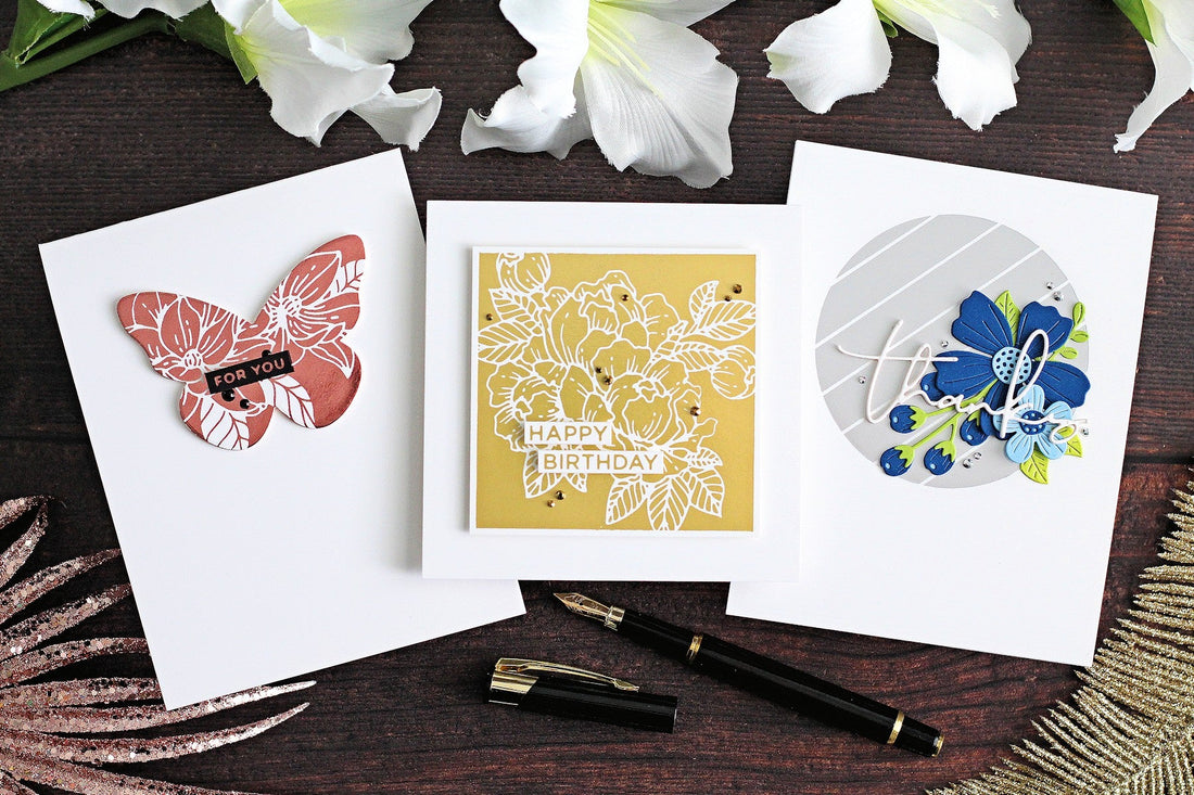 Reverse Foiling Ideas with Michelle Short and Essential Glimmer Solid Shapes Collection