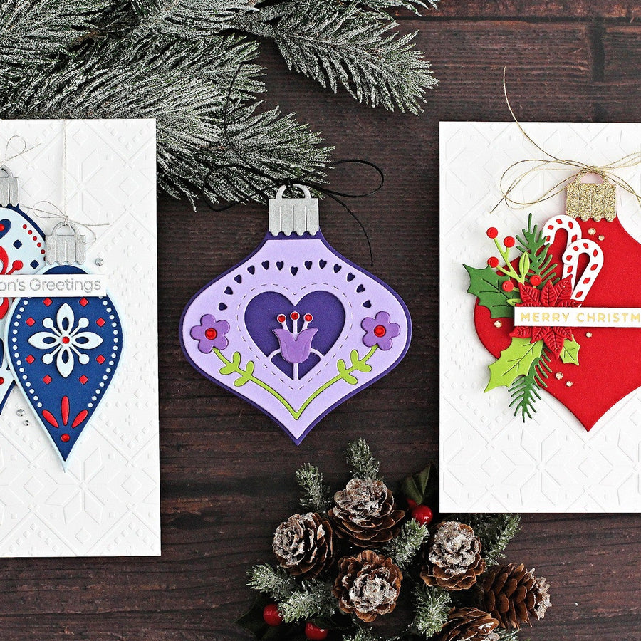 Nordic Ornaments 3 Ways Christmas Cardmaking With Michelle Short