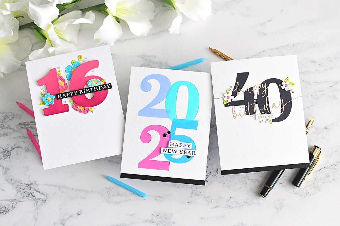 Numbers Count! | 3 Ways to Personalize Cards With Numbers