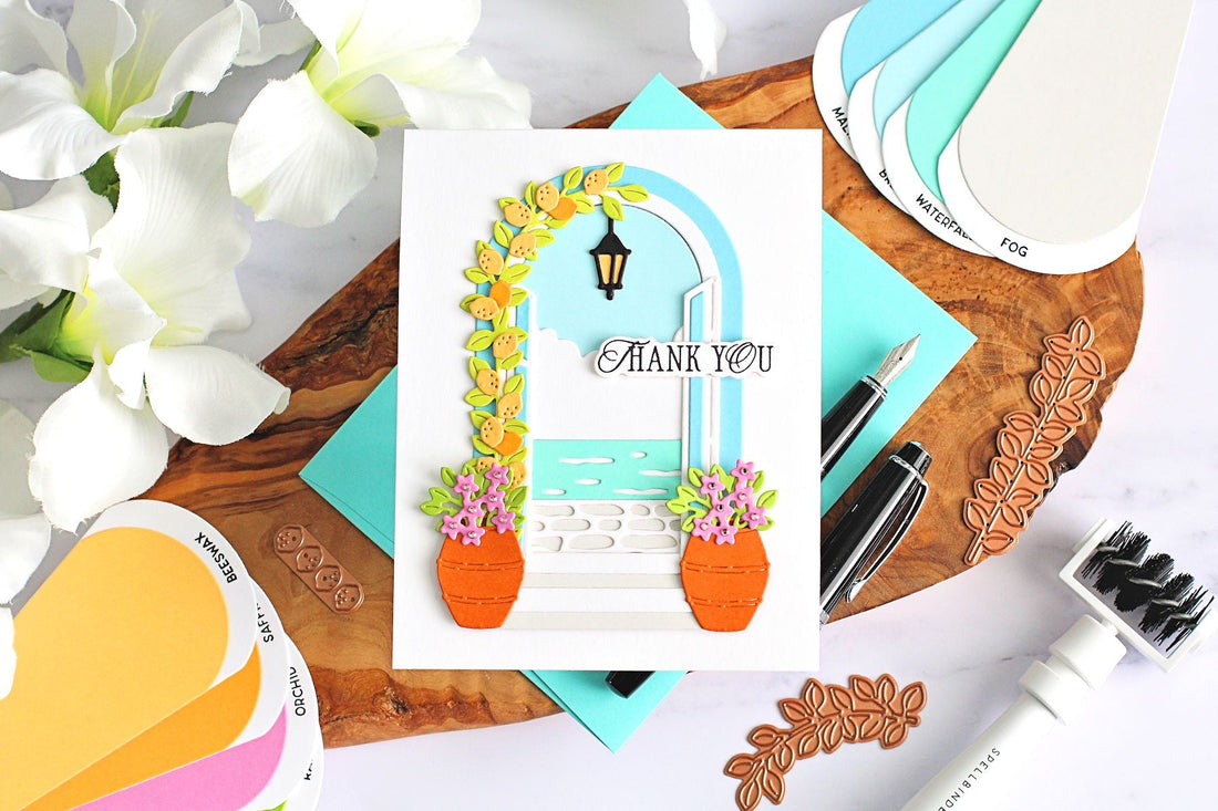 How To Layer Die Cuts To Create A Mediterranean Doorway