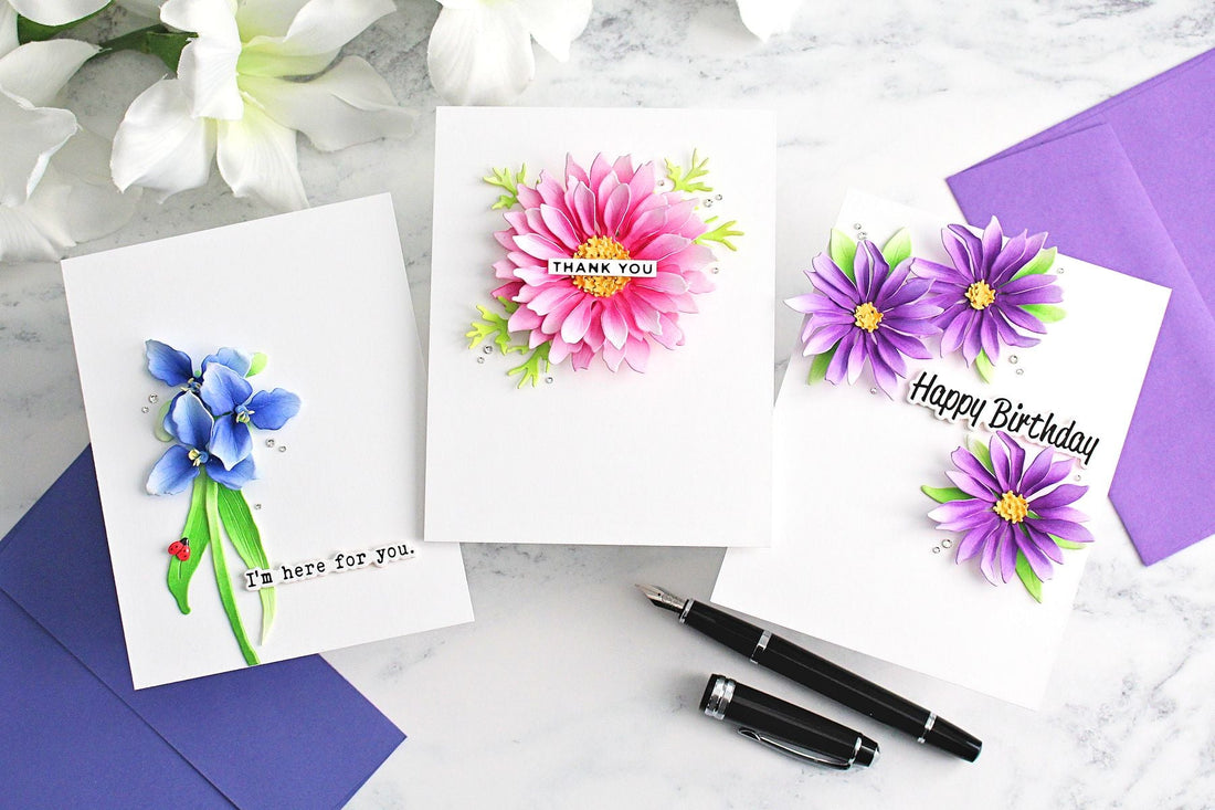 Modern Realism Floral Trio