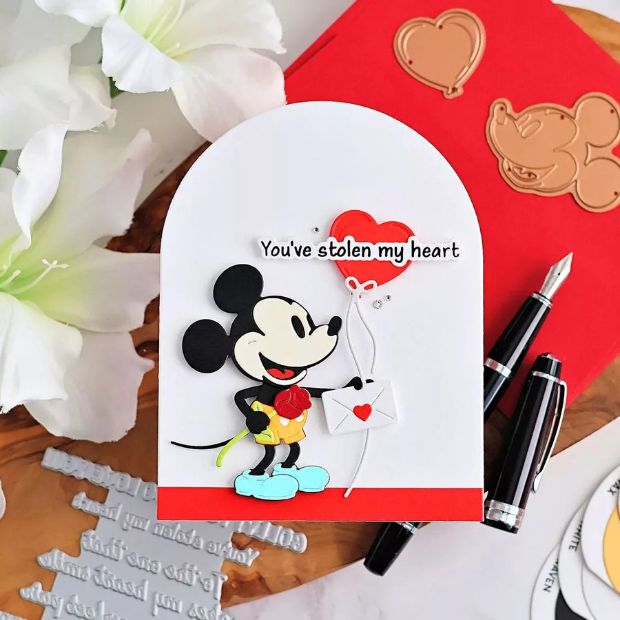 How to Create a Valentine Card with the Spellbinders Classic Mouse Love Collection
