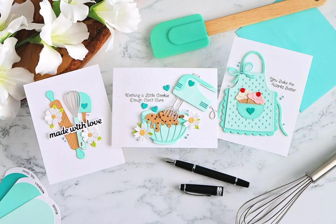 Baking-Themed Cards with Spellbinders Make It & Bake It Collection