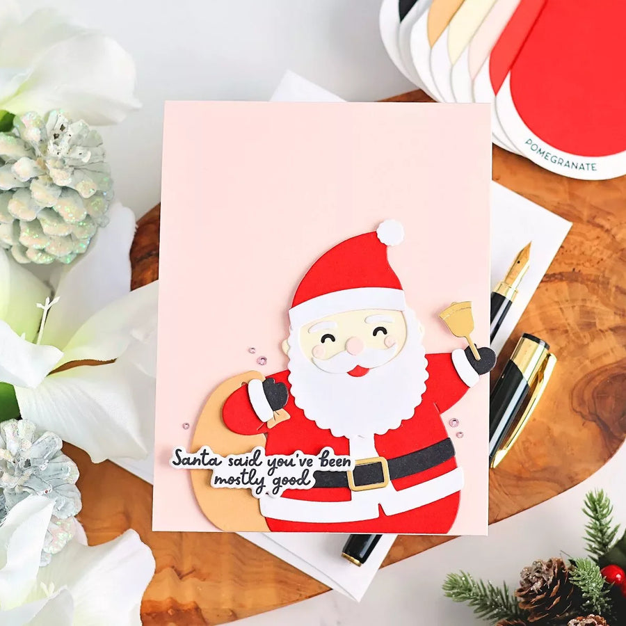 Spectacular Santa Christmas Card Tutorial with Spellbinders Etched Dies
