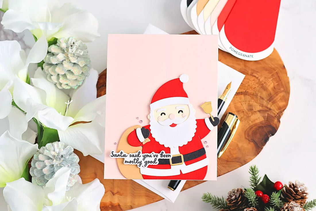 Spectacular Santa Christmas Card Tutorial with Spellbinders Etched Dies