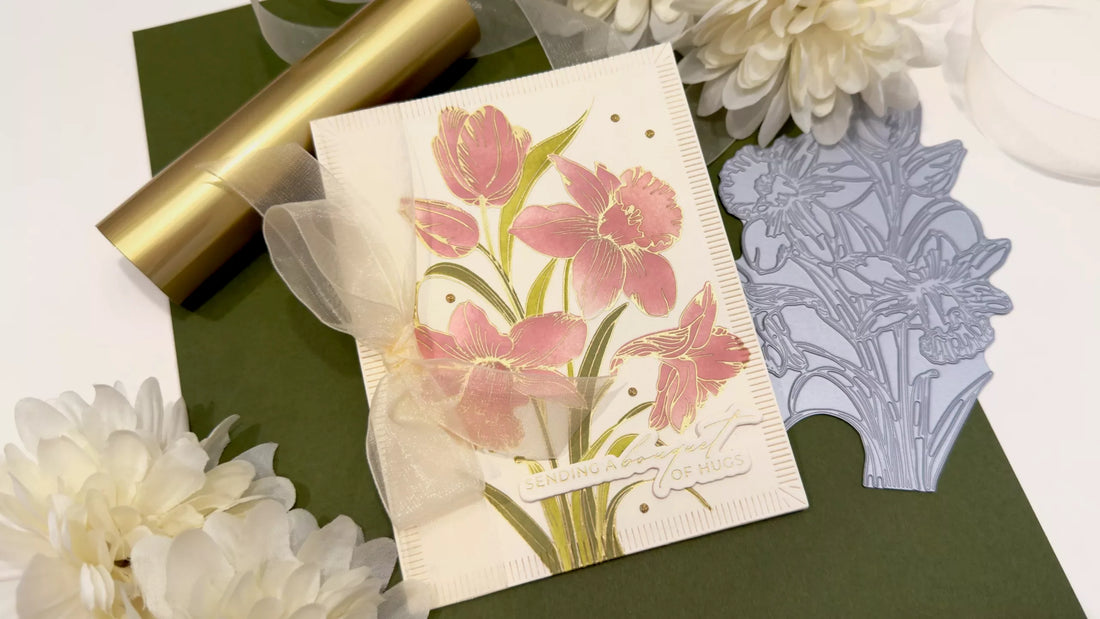 How to Foil and Stencil Tulips: Yana’s Tulips Collection Step-by-Step Tutorial