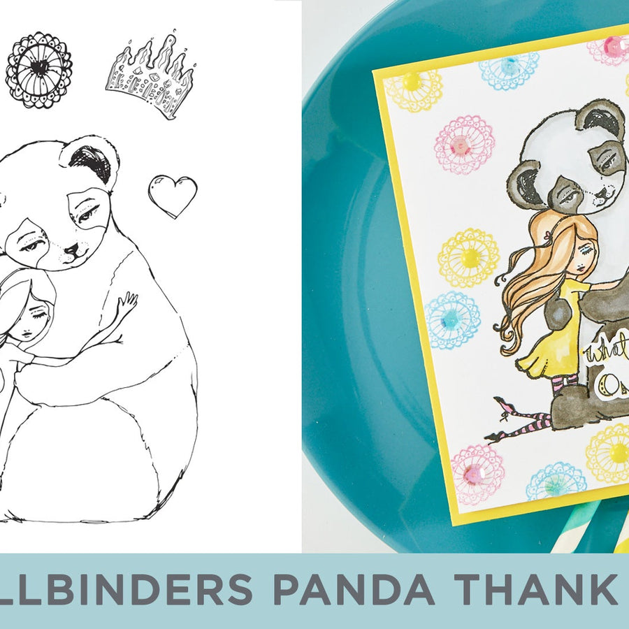 Cardmaking Inspiration | What a Difference Card Featuring Panda Thank You with Kim Kesti