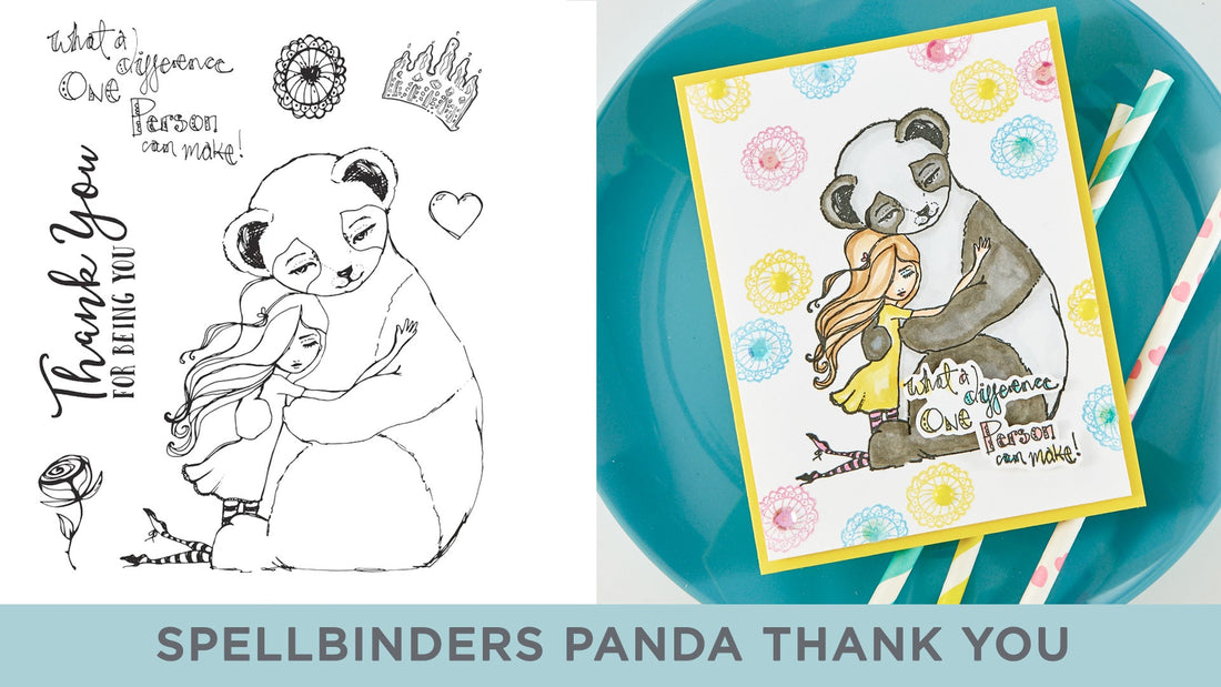 Cardmaking Inspiration | What a Difference Card Featuring Panda Thank You with Kim Kesti