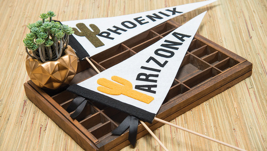 No-Sew Phoenix Pennant Tutorial