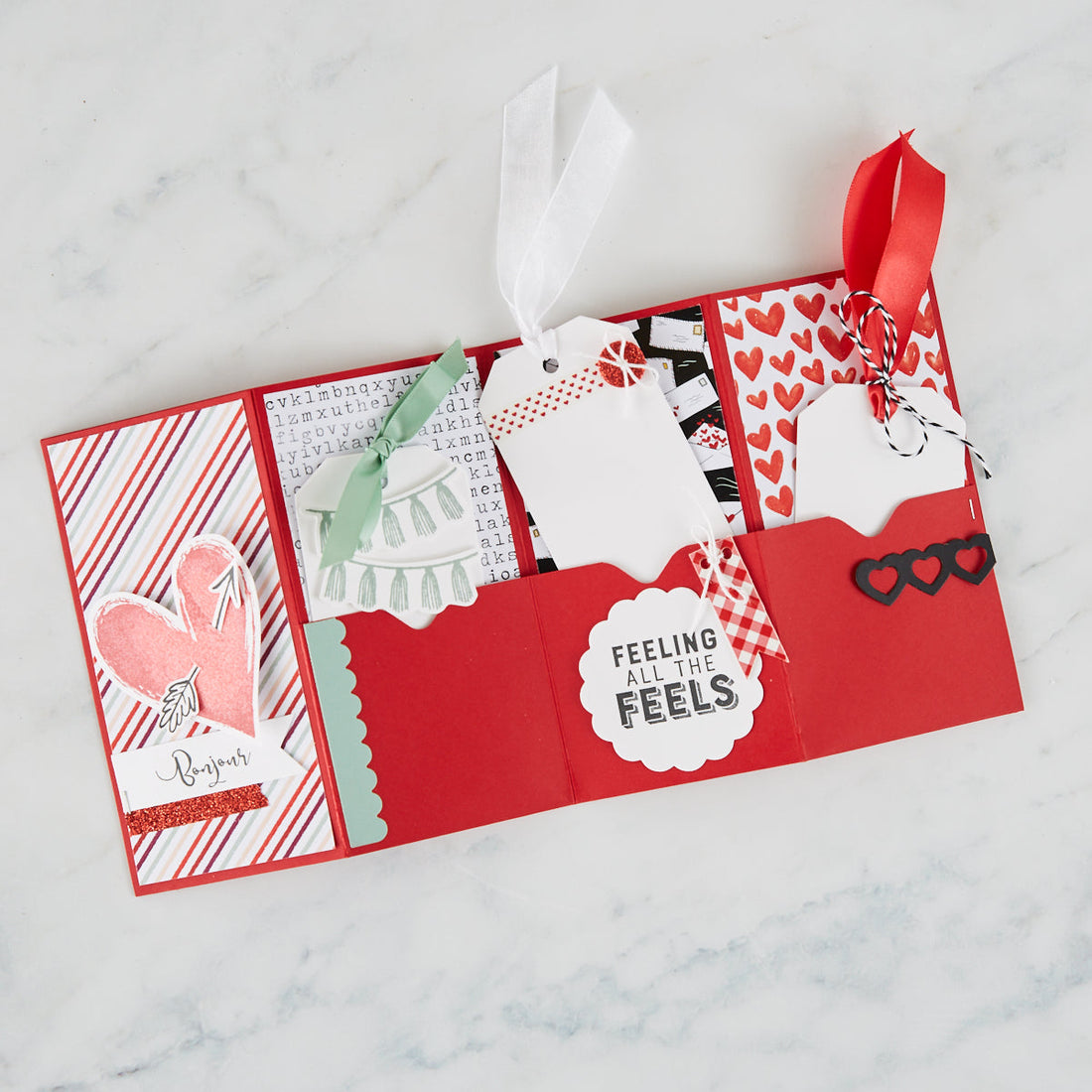 Follow Your Heart | Valentine's Pocket Card Tutorial
