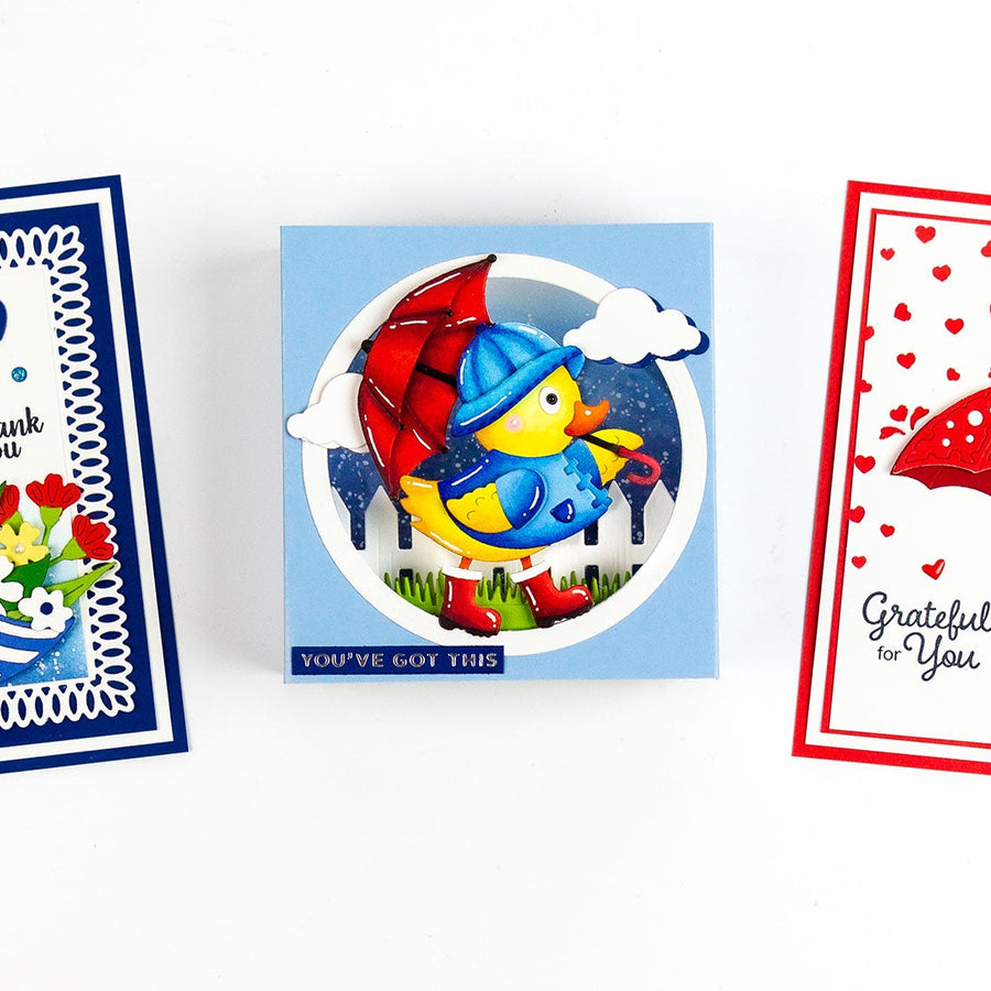 Showered With Love Dimensional Cards