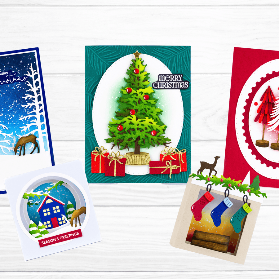 Christmas Cards with Simon Hurley Timeless Trees Collection