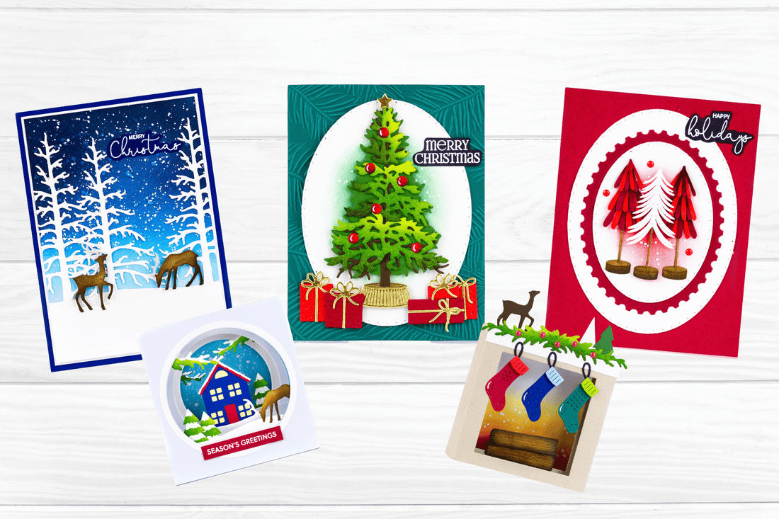 Christmas Cards with Simon Hurley Timeless Trees Collection