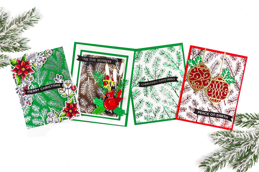 Glimmer for the Holidays – Pine Sprays 4 Ways