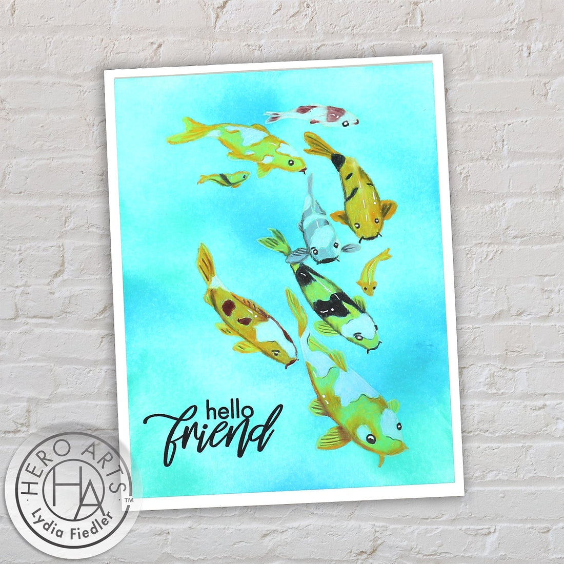 Reactive Inks + Colored Pencil With Koi Bunch - Hero Arts