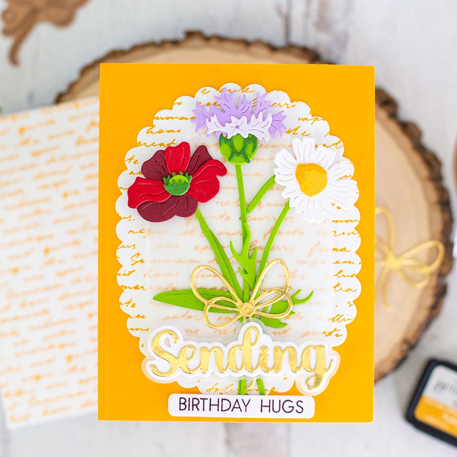 Combine BetterPress, Die Cutting and Stamping on One Simple Card