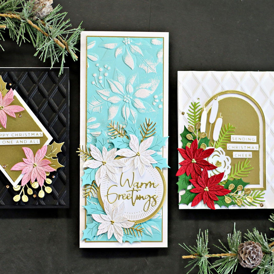 Holiday 3D Embossing Folder Card Ideas with Sandi MacIver