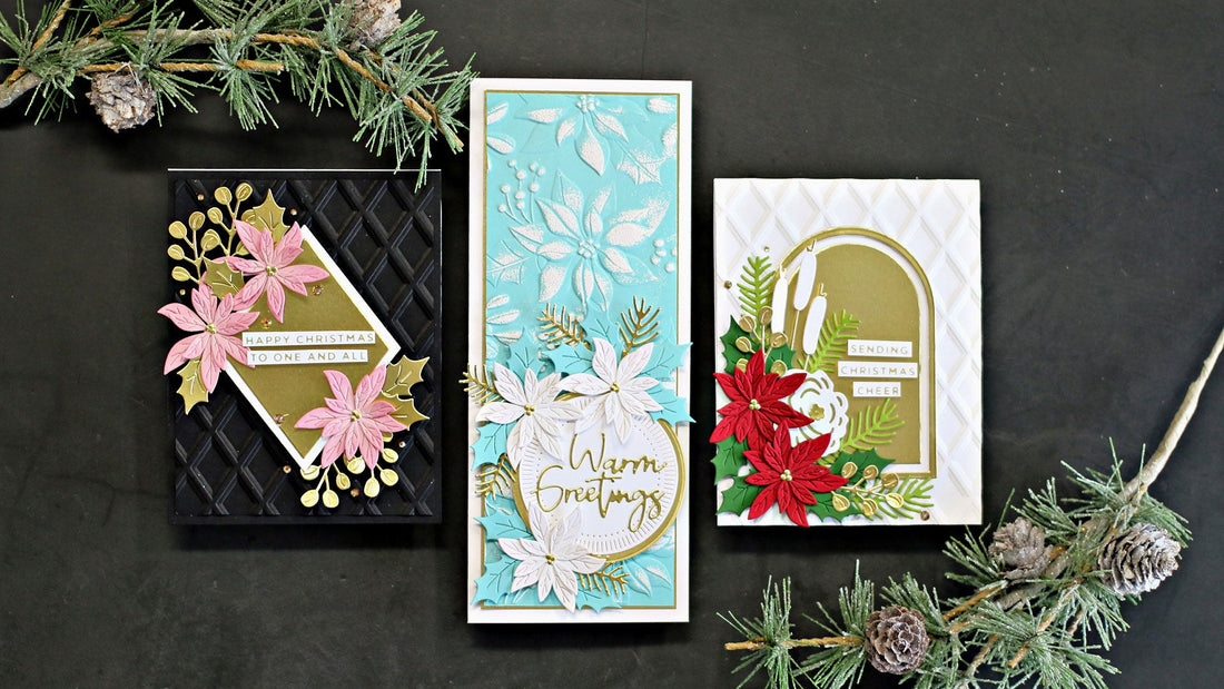 Holiday 3D Embossing Folder Card Ideas with Sandi MacIver