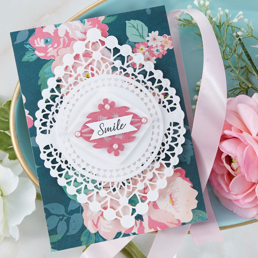 Cardmaking Inspiration | Smile Card Featuring Nobel Chatelaine with Kim Kesti