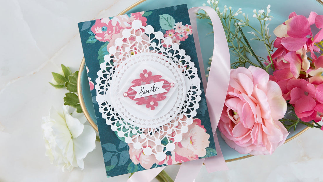 Cardmaking Inspiration | Smile Card Featuring Nobel Chatelaine with Kim Kesti