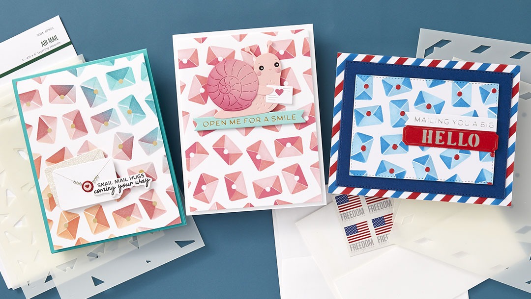 April 2025 Stencil of the Month Preview & Tutorials – Air Mail