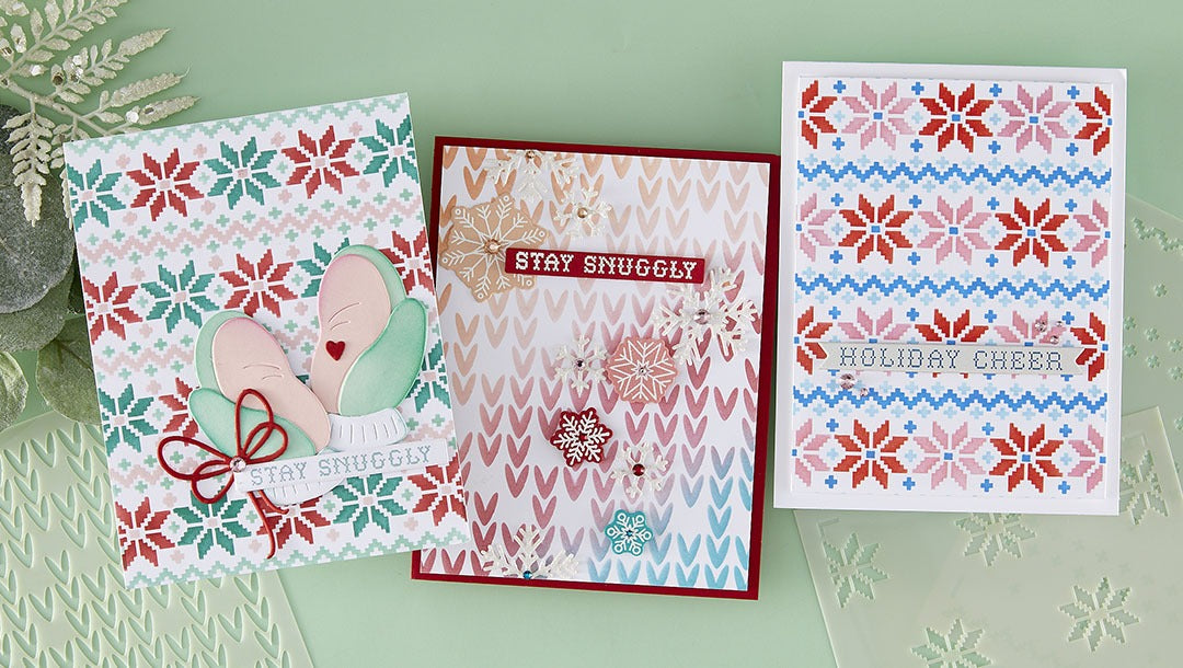 July 2025 Stencil of the Month Preview & Tutorials – Warm & Woven