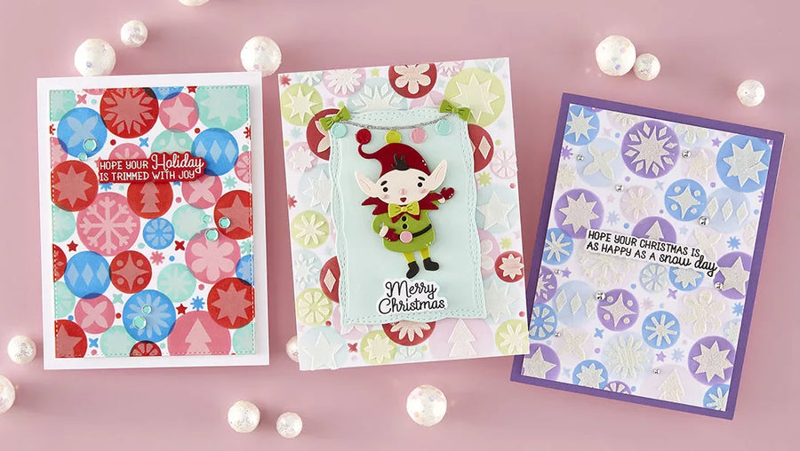 July 2026 Stencil of the Month Preview & Tutorials – Holiday Harmony
