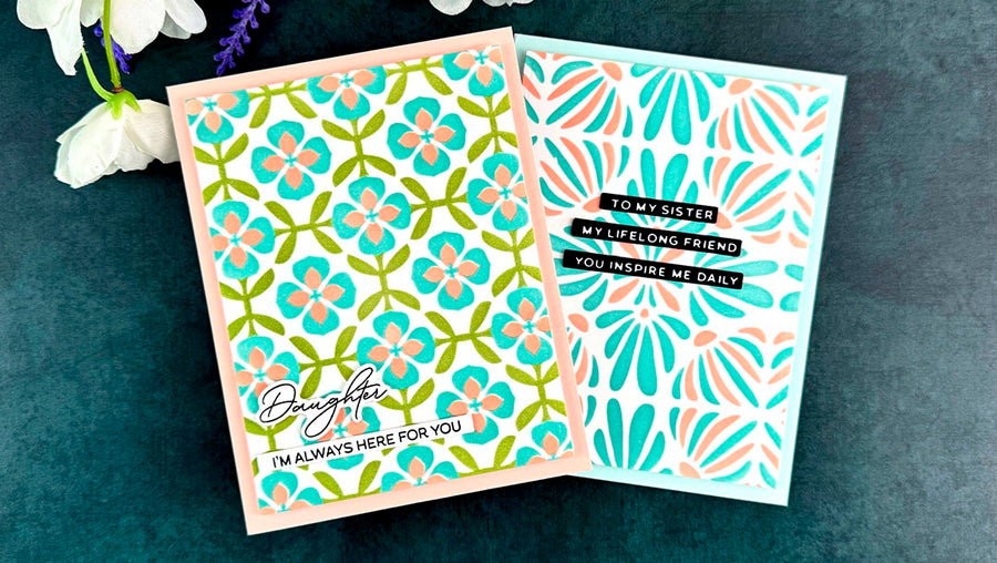 March 2025 Stencil of the Month Preview & Tutorials – Mosaic & Quilted Memories