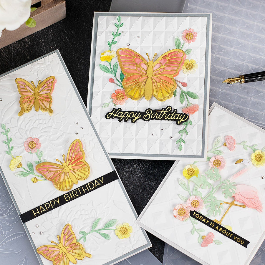 New 3D Embossing Folders with Bibi Cameron