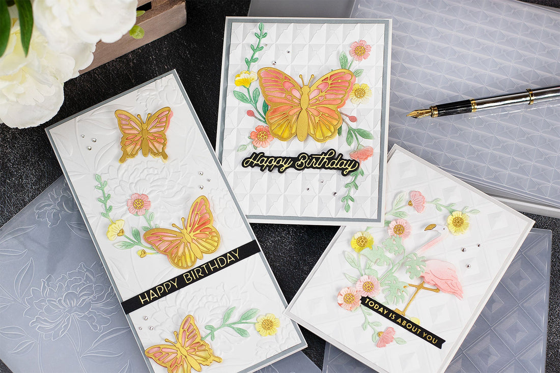 New 3D Embossing Folders with Bibi Cameron