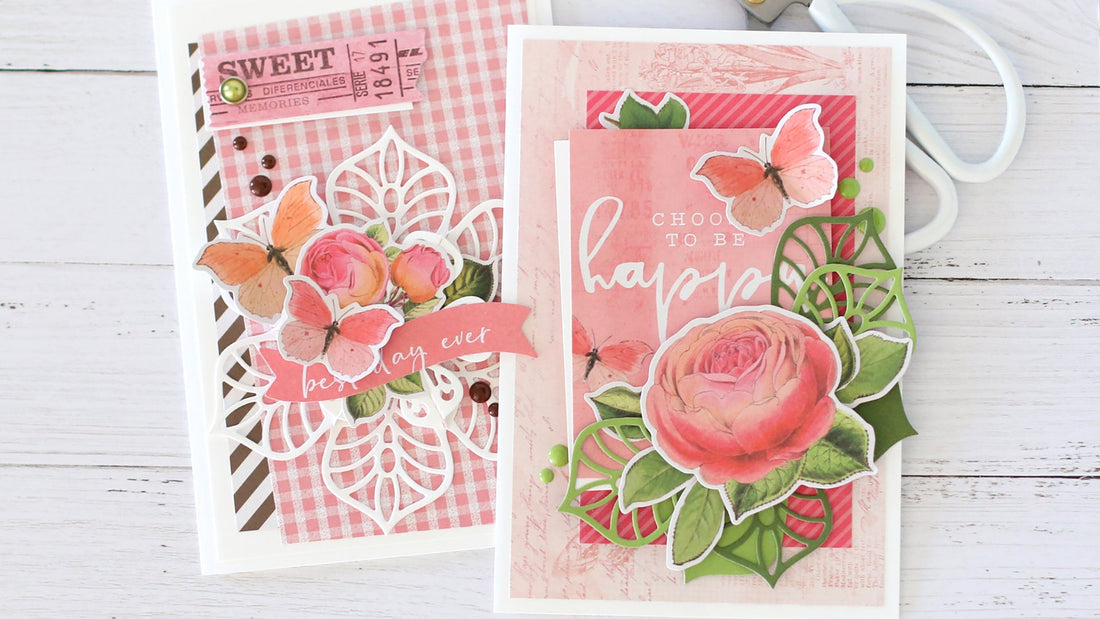 Dimensional Doilies Inspiration | One Die Set - Two Cards with Anya Lunchenko