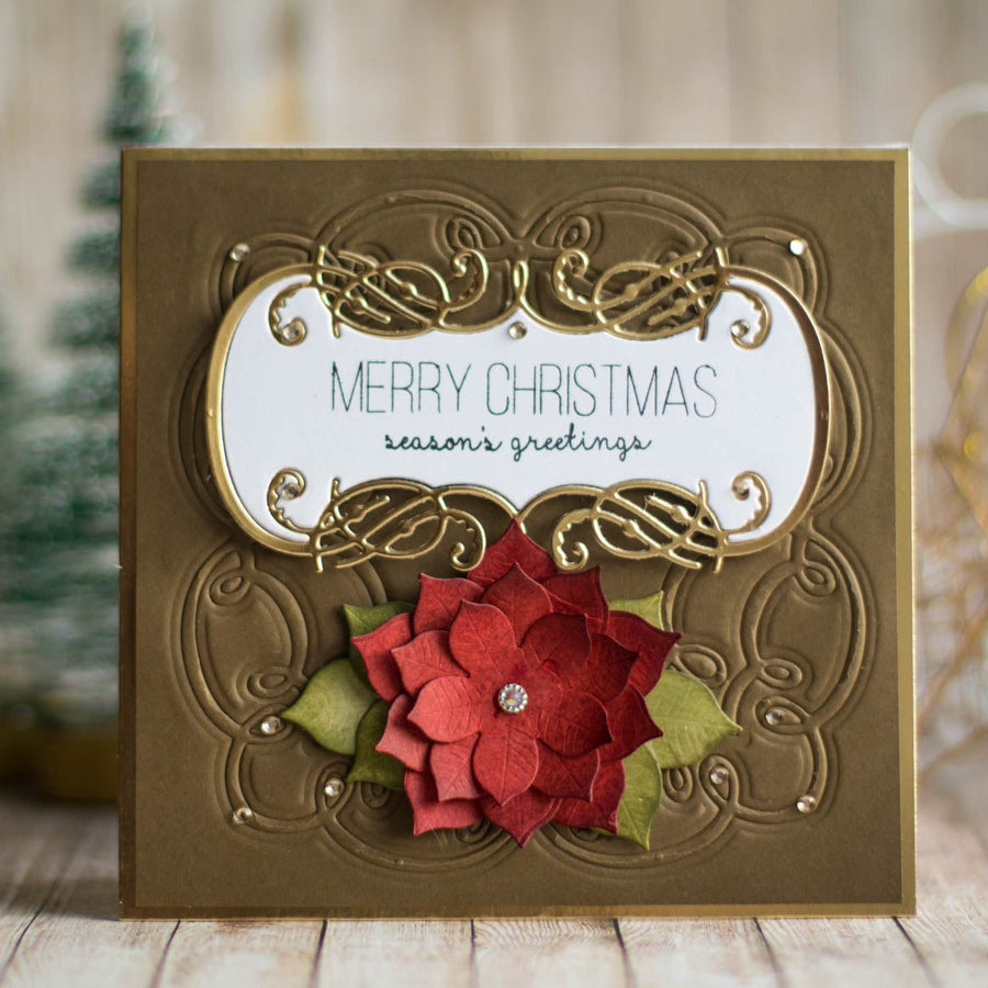 A Charming Christmas Inspiration | Embossed Christmas Card with Elena Salo