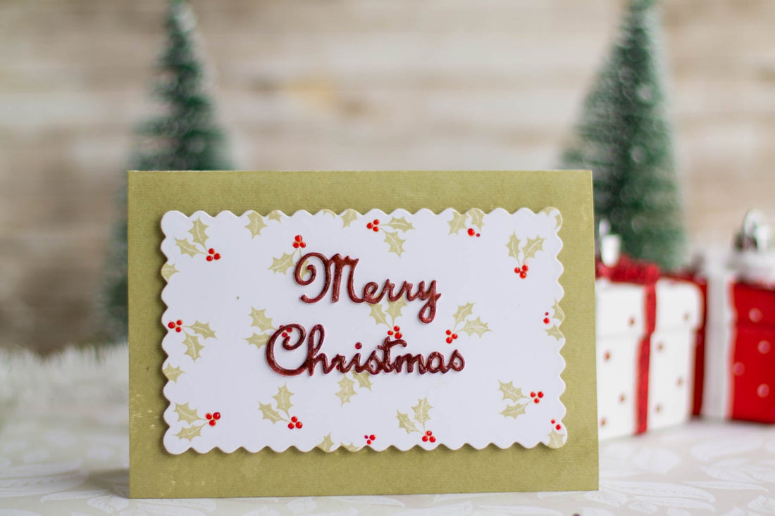 A Sweet Christmas Inspiration | A Merry Christmas Card with Elena