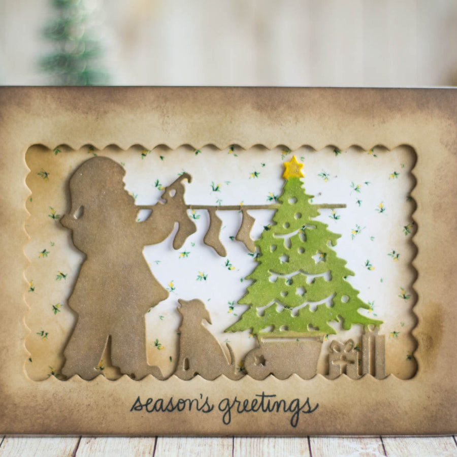 A Sweet Christmas Inspiration | Santa & Presents Card with Elena Salo