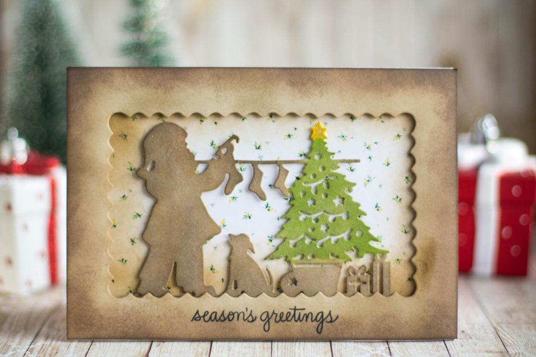A Sweet Christmas Inspiration | Santa & Presents Card with Elena Salo