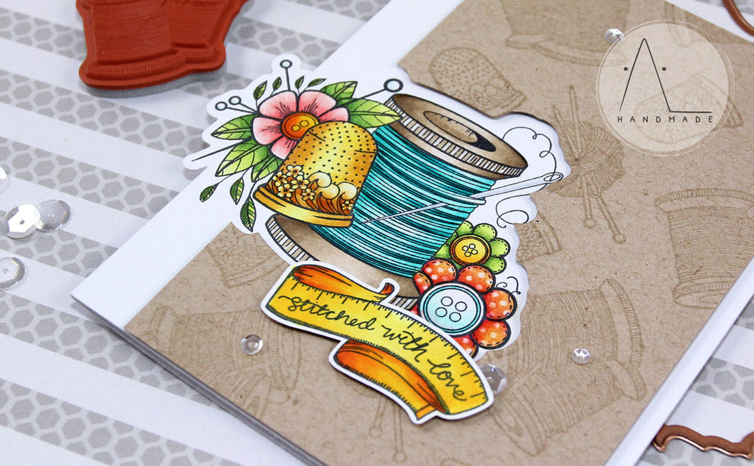 Handmade Collection Inspiration | Sew Handmade Card with Anna