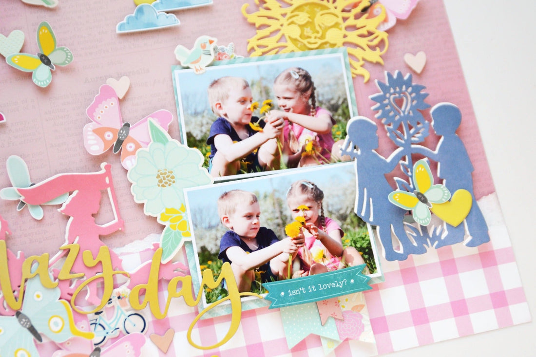 Great, Big, Wonderful World Inspiration | Lazy day Layout with Anna
