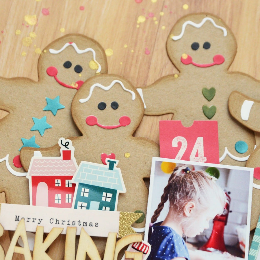 A Sweet Christmas Inspiration | Baking Cookies Layout with Anna